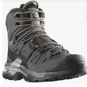 Salomon Quest 4 Goretex Womens Hiking Boot Size 7 - Magnet/black/sunkiss